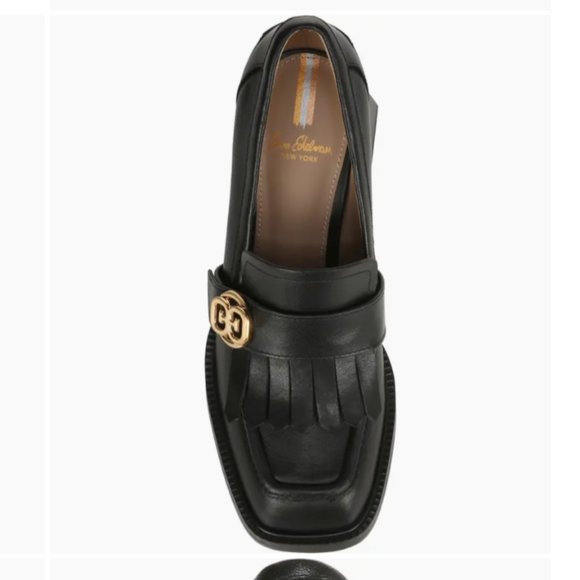 Sam Edelman Quinly Kiltie Block Heel Loafer in Bla MSRP$190 2024's Most Beloved - Picture 16 of 16